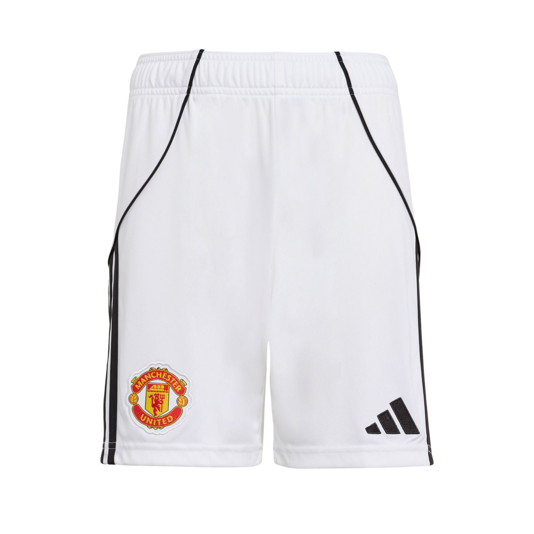 Manchester United Youth Home Shorts 25/26 by adidas at NUMBER 10 - Buy Now!