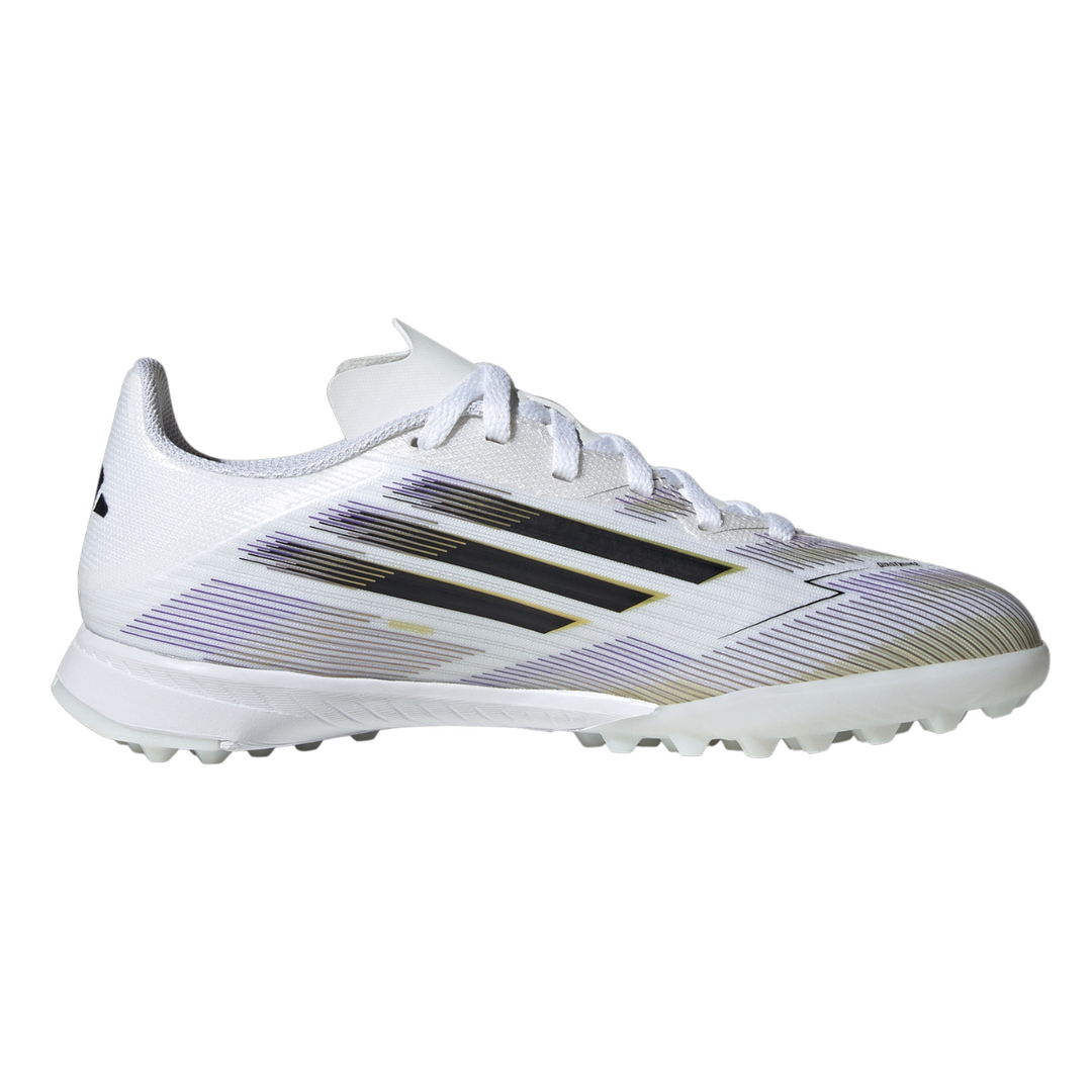 Kids F50 League TF - White/Core Black/Gold Metallic