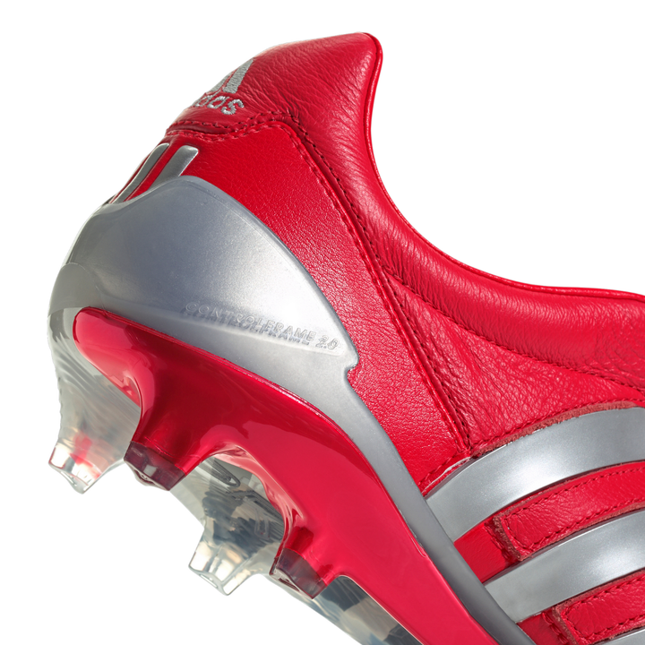 Predator Mania FG - Vivid Red/Silver Metallic by adidas at NUMBER 10 - Buy Now!