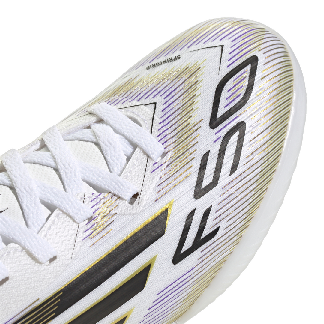 Kids F50 League TF - White/Core Black/Gold Metallic
