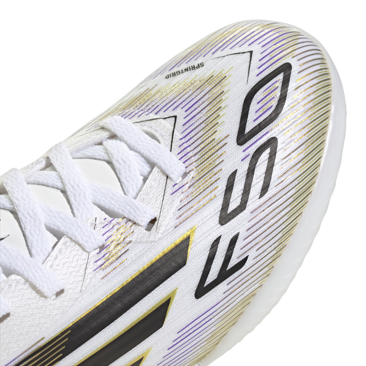 Kids F50 League TF - White/Core Black/Gold Metallic