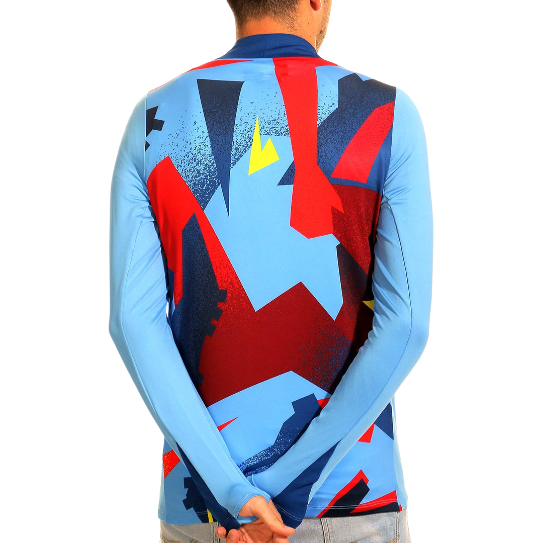 FC Barcelona Pre-Match Drill Top 25/26 - University Blue/University Blue/Gym Blue/Opti Yellow by Nike at NUMBER 10 - Buy Now!