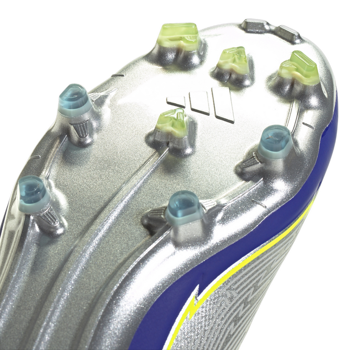 Messi F50 Elite FG - Silver Metallic/Solar Yellow/Lucid Blue