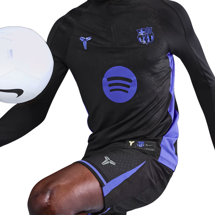 FC Barcelona Kobe Pre-Match Drill Top 25/26 - Black/Black/Persian Violet/Persian Violet by Nike at NUMBER 10 - Buy Now!