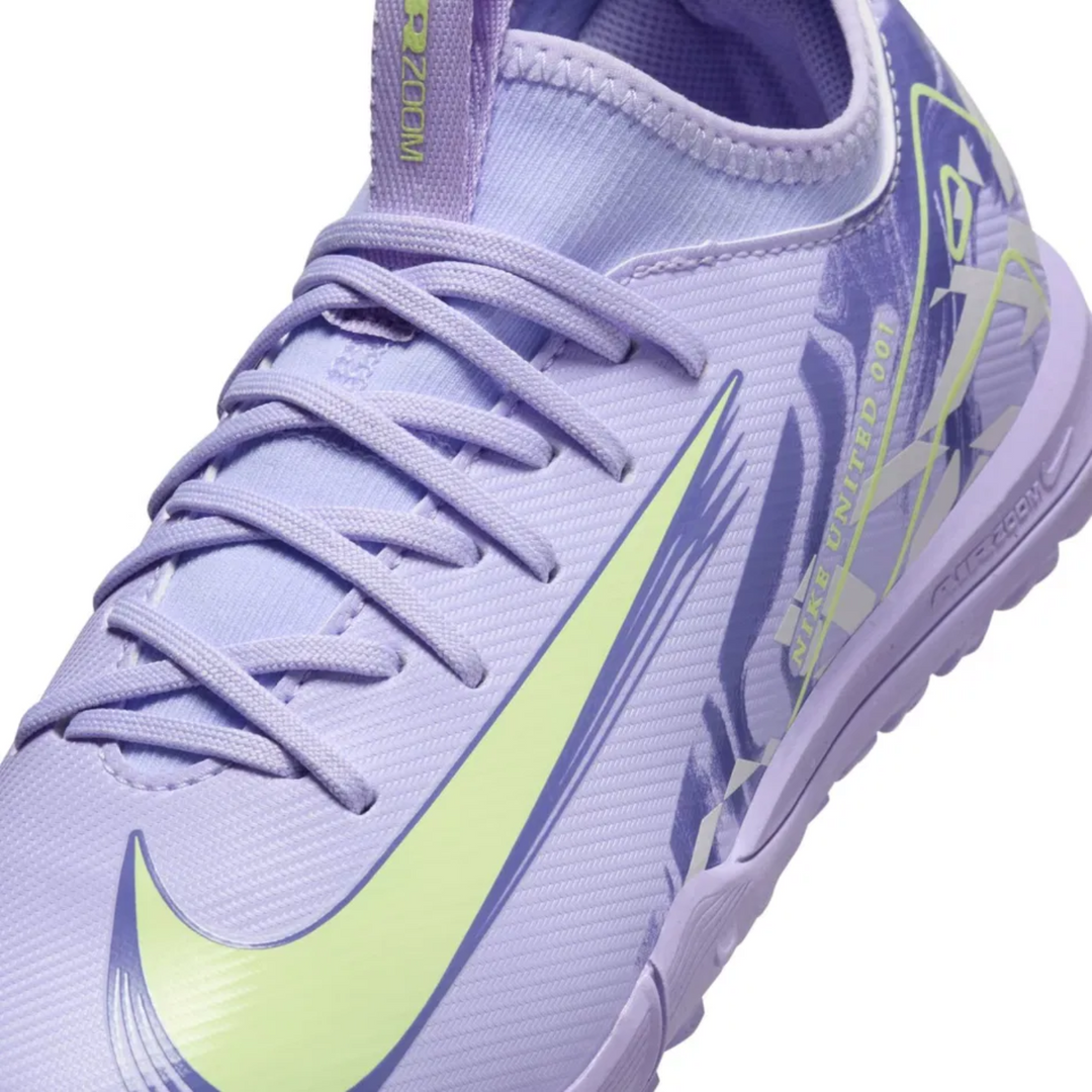 Jr Zoom Vapor 16 Academy TF - Purple Agate/Barely Volt