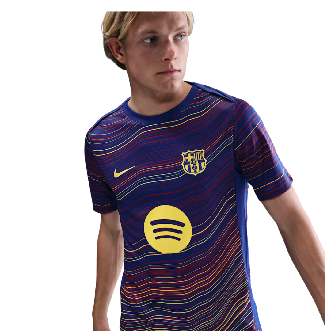 FC Barcelona Home Pre-Match Shirt 25/26 by Nike at NUMBER 10 - Buy Now!