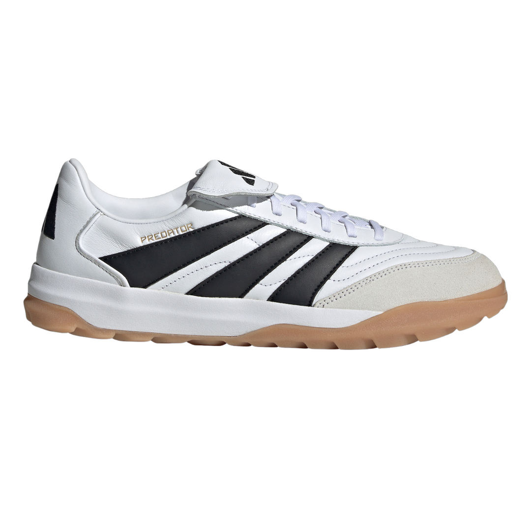 Predator Turf Trainers - Cloud White/Core Black/Gold Metallic by adidas at NUMBER 10 - Buy Now!