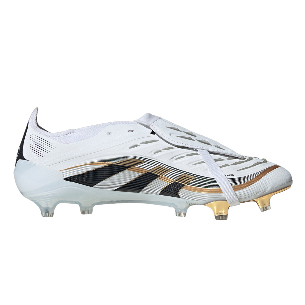 Predator Elite FT FG - White/Core Black/Gold Metallic by adidas at NUMBER 10 - Buy Now!