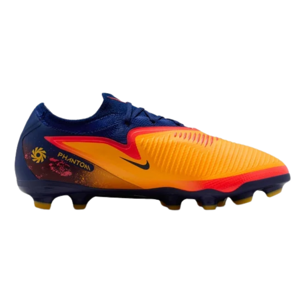 Jr Phantom 6 Low Pro FG 'Erling Haaland' - Laser Orange/Blue Void/Lemon Venom by Nike at NUMBER 10 - Buy Now!