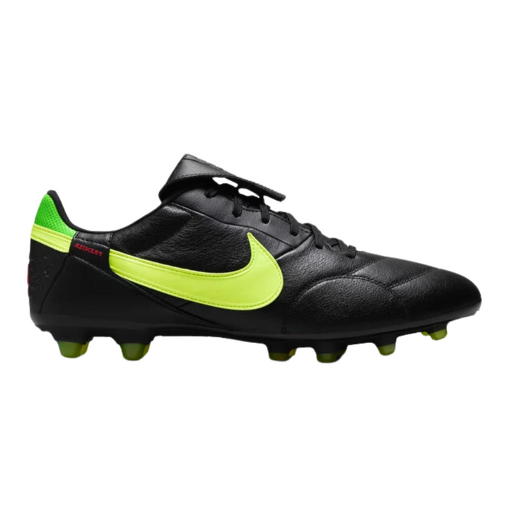 The Nike Premier III FG - Black/Green Strike/Bright Crimson/Volt
