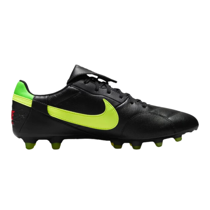 The Nike Premier III FG - Black/Green Strike/Bright Crimson/Volt