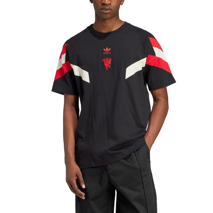 Manchester United OG Tee 24/25 - Black/Mufc Red by adidas at NUMBER 10 - Buy Now!