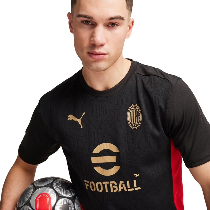 AC Milan Training Shirt 24/25 -Black/For All Time Red