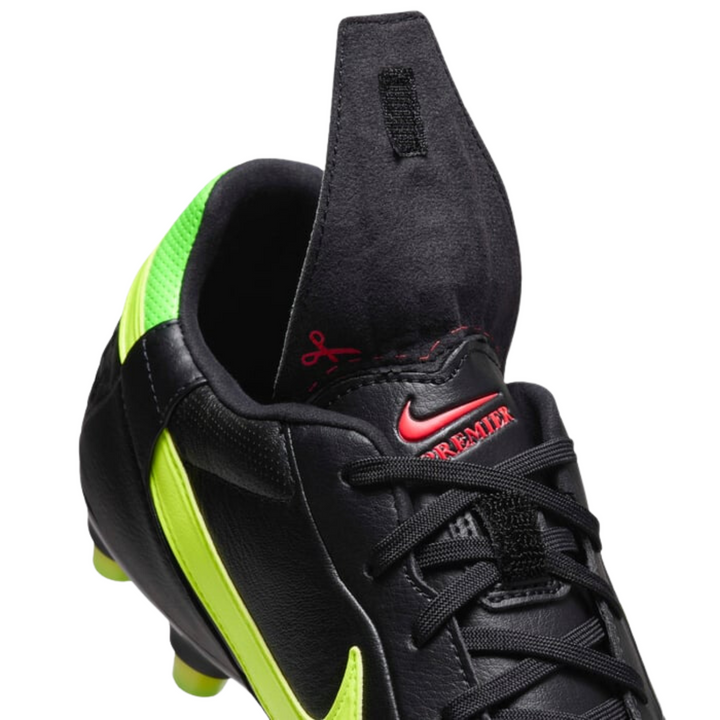 The Nike Premier III FG - Black/Green Strike/Bright Crimson/Volt