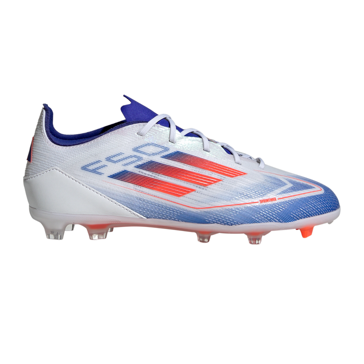 Kids F50 Pro FG - Cloud White/Solar Red/Lucid Blue by adidas at NUMBER 10 - Buy Now!