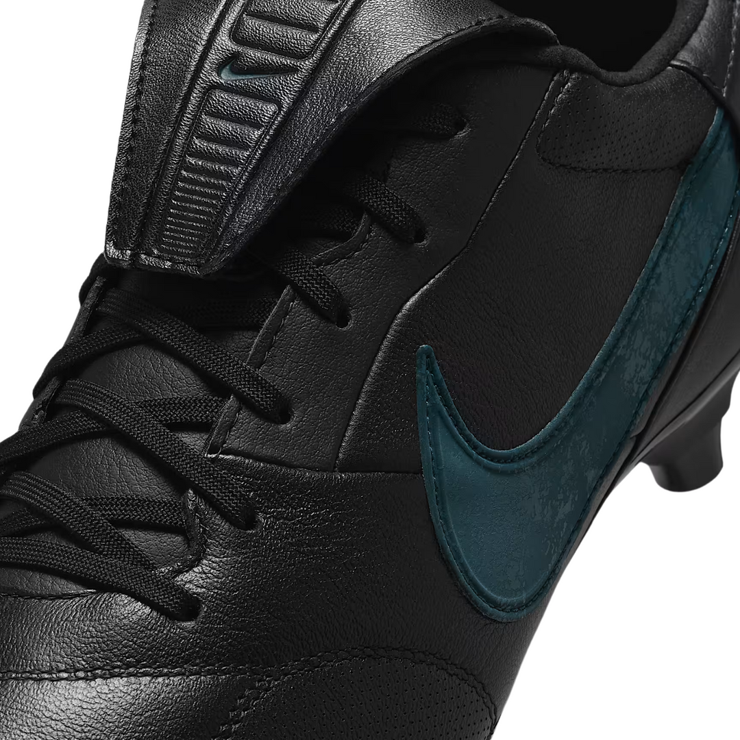 The Nike Premier III FG - Black/Black/Deep Jungle