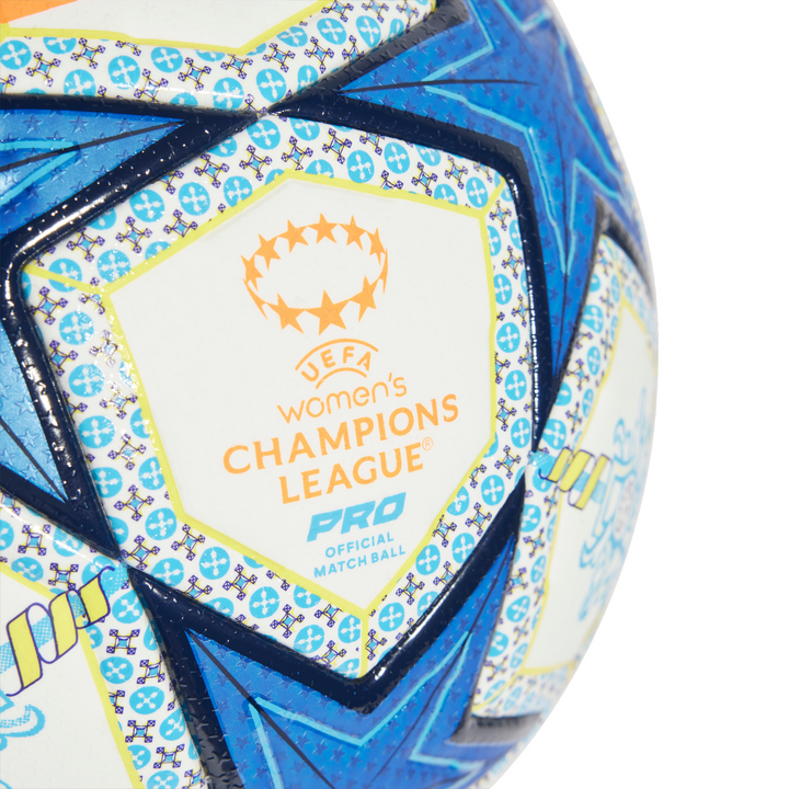 UEFA Women's Champions League Knock Out Phase Pro Ball 24/25 - White/Orange/Night Sky/Pantone