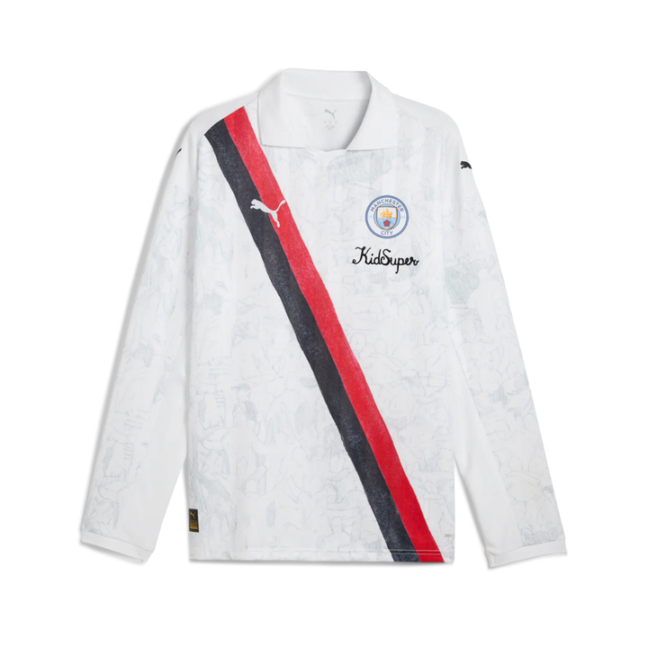 Manchester City X KidSuper L/S Club World Cup Shirt 25/26 - White/Black