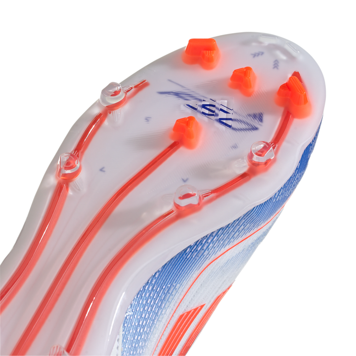 Kids F50 Pro FG - Cloud White/Solar Red/Lucid Blue by adidas at NUMBER 10 - Buy Now!