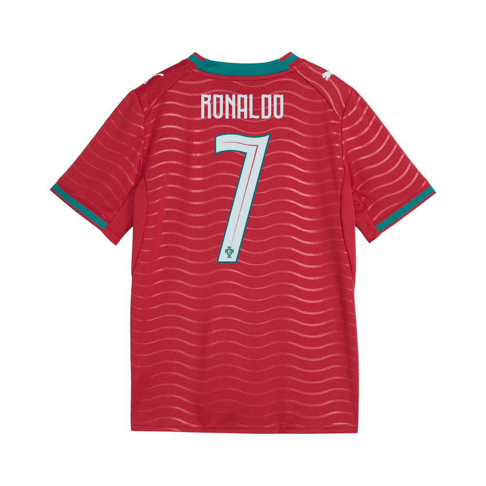 Portugal Stadium Home Jersey 26 - Ronaldo 7 by Puma at NUMBER 10 - Buy Now!