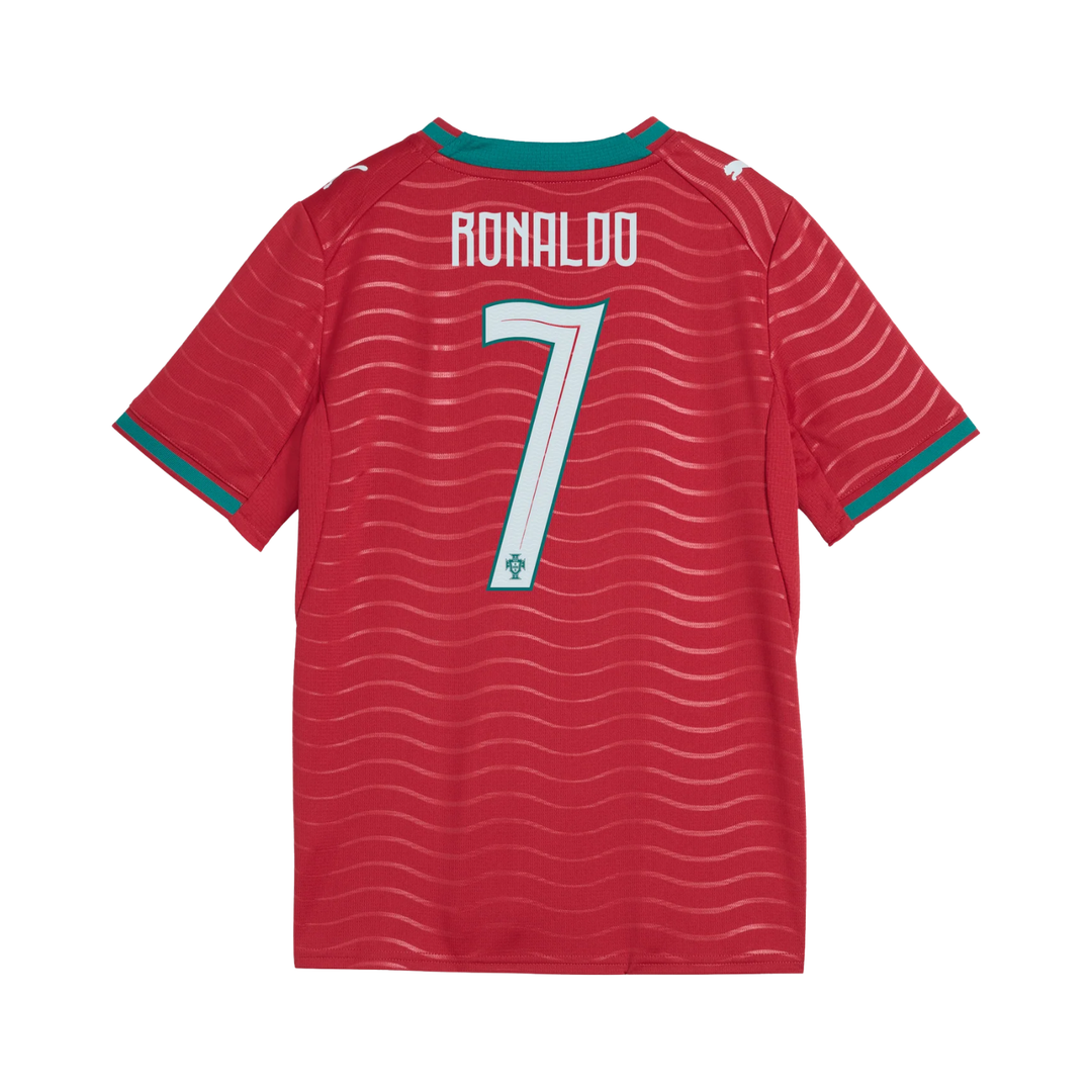 Portugal Stadium Home Jersey 26 - Ronaldo 7 by Puma at NUMBER 10 - Buy Now!
