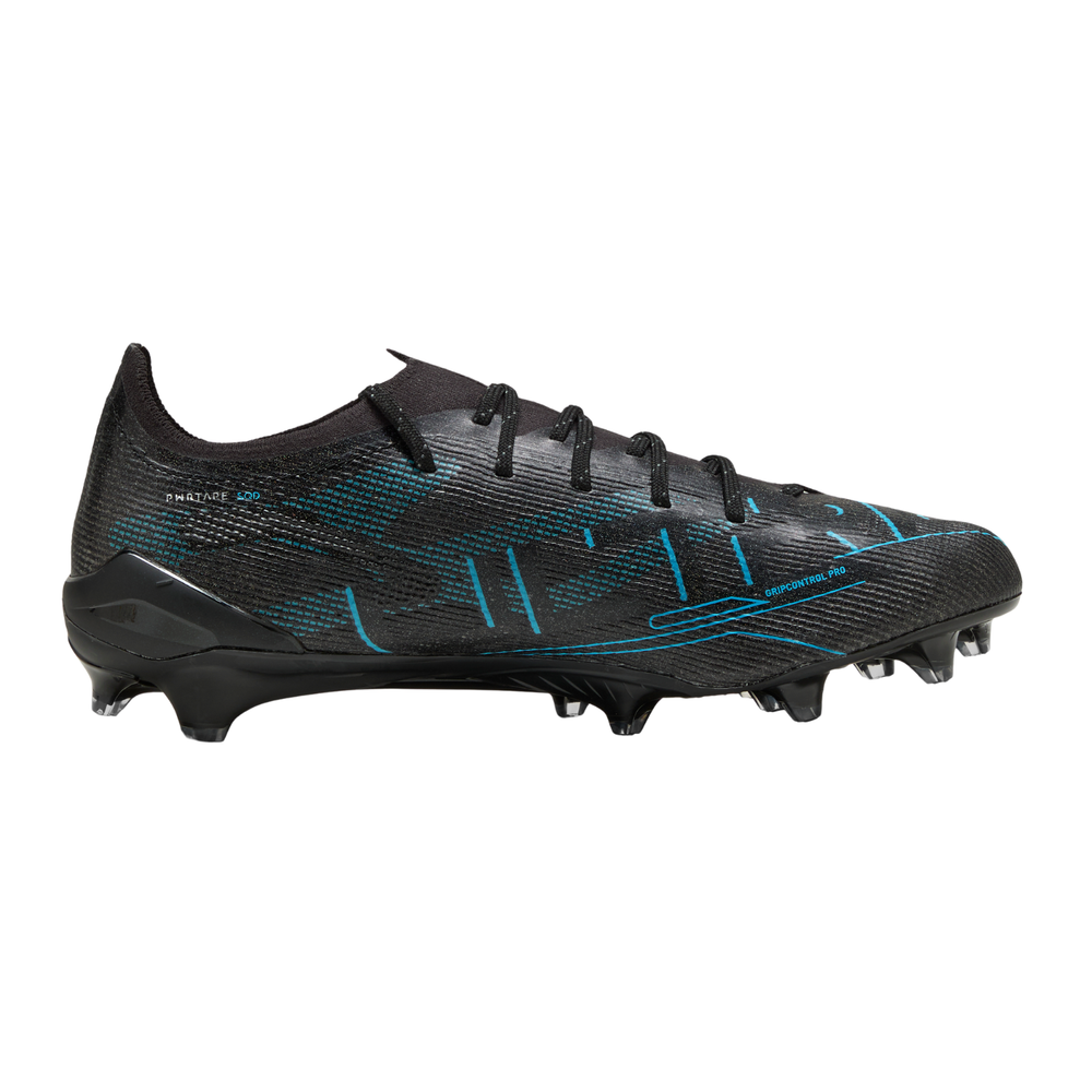 Ultra 5 Ultimate FG - Black/Silver/Bright Aqua by Puma at NUMBER 10 - Buy Now!