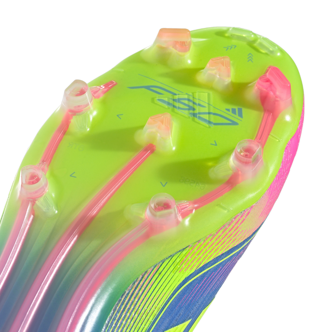 F50 Elite LL FG - Blue Fusion/Lucid Lemon/Lucid Pink by adidas at NUMBER 10 - Buy Now!