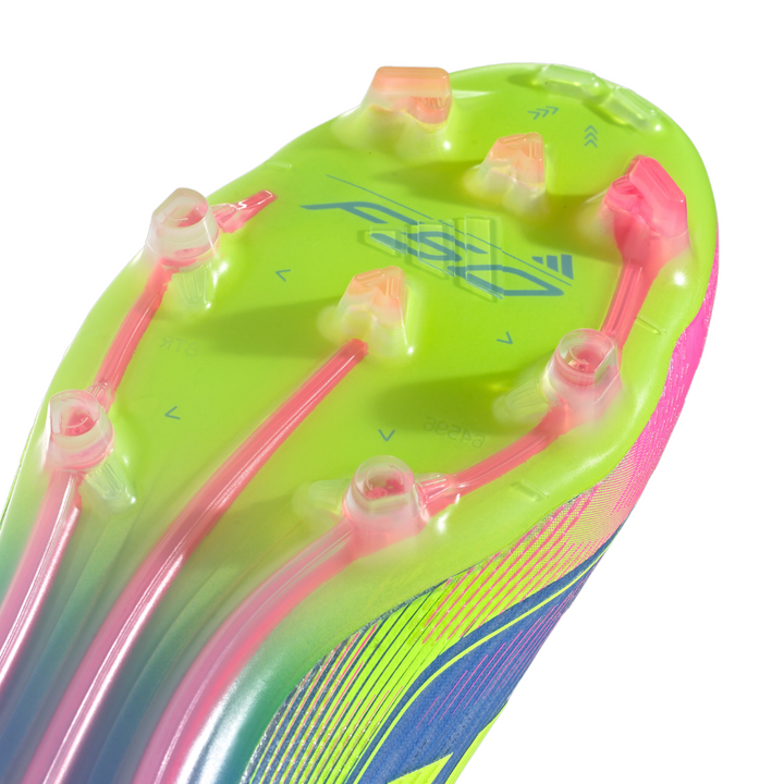 F50 Elite LL FG - Blue Fusion/Lucid Lemon/Lucid Pink by adidas at NUMBER 10 - Buy Now!