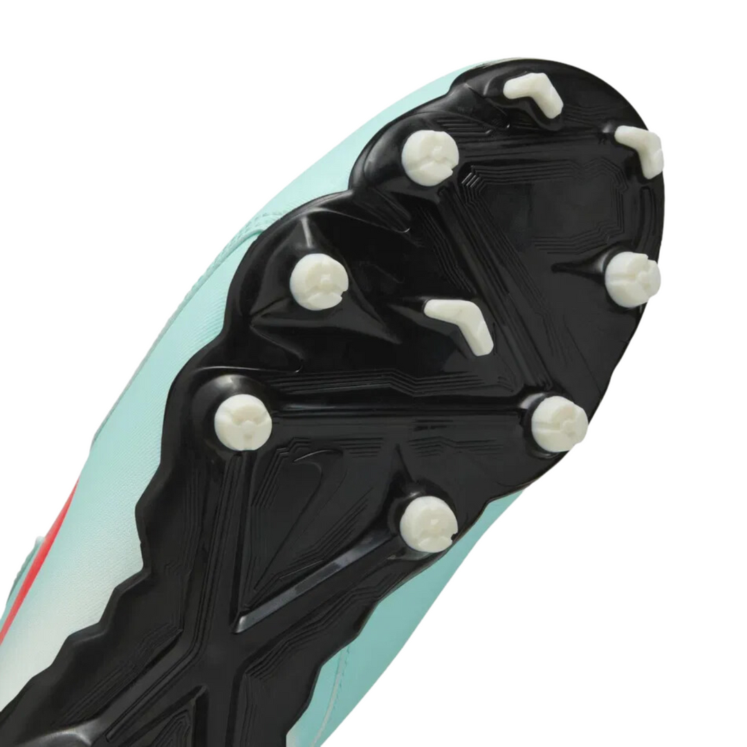 Jr Phantom GX II Academy FG/MG - Mint/Atomic Red/Off Noir by Nike at NUMBER 10 - Buy Now!
