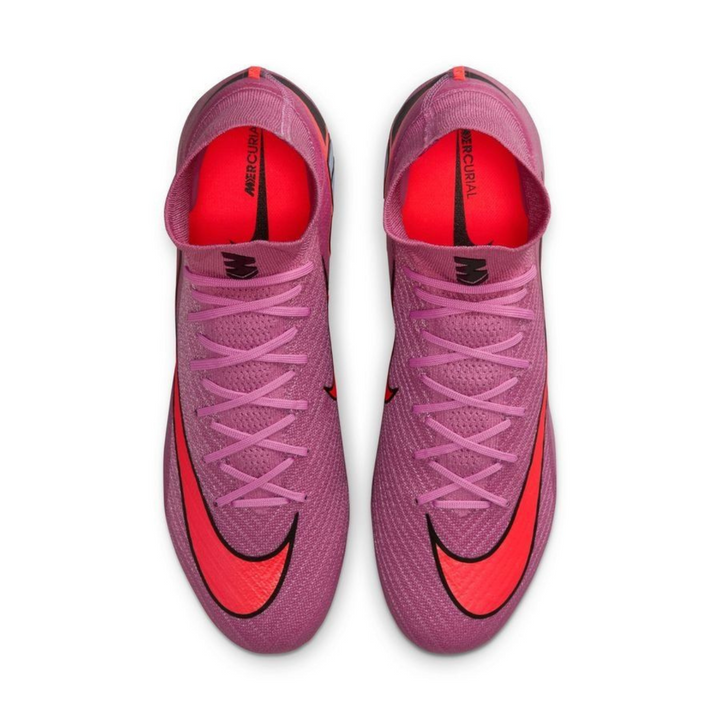 Zoom Superfly 10 Elite FG - Magic Flamingo/Total Crimson/Black by Nike at NUMBER 10 - Buy Now!
