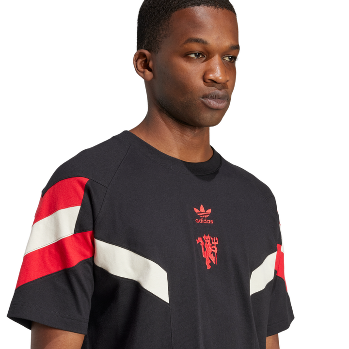 Manchester United OG Tee 24/25 - Black/Mufc Red by adidas at NUMBER 10 - Buy Now!