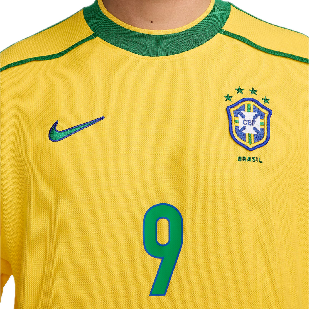 Ronaldo Brazil 1998 Reissued Home Shirt – NUMBER 10 Ronaldo Brazil 1998 Reissued Home Shirt – NUMBER 10