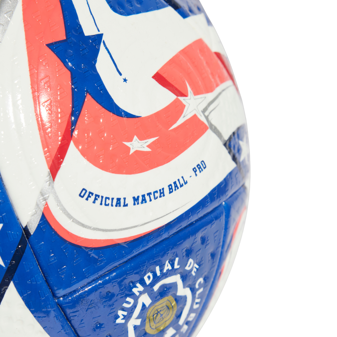 Fifa Club World Cup Pro Ball 24/25 - White/Power Blue/Dark Blue/Lucid Red by adidas at NUMBER 10 - Buy Now!