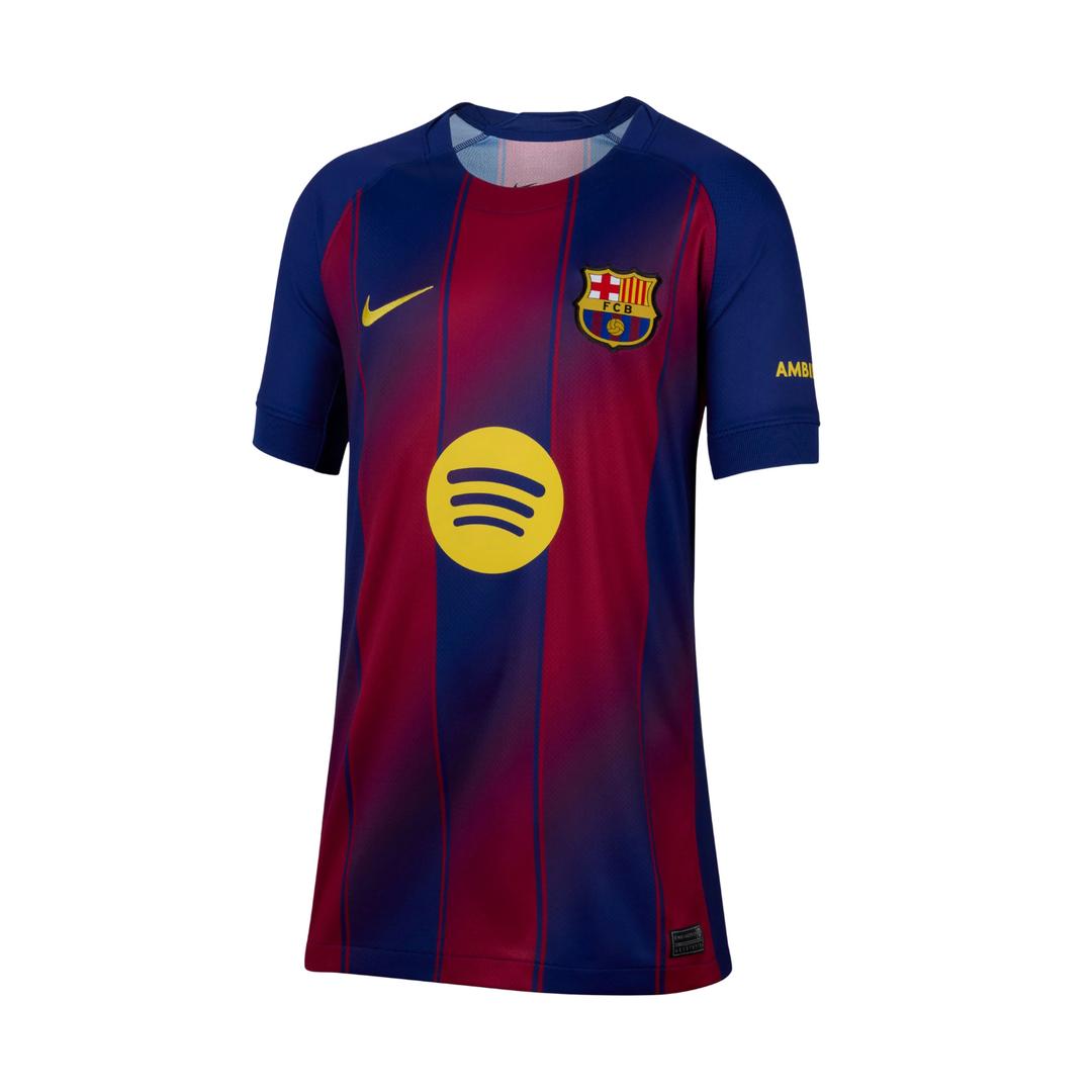 FC Barcelona Youth Home Shirt 25/26 by Nike at NUMBER 10 - Buy Now!