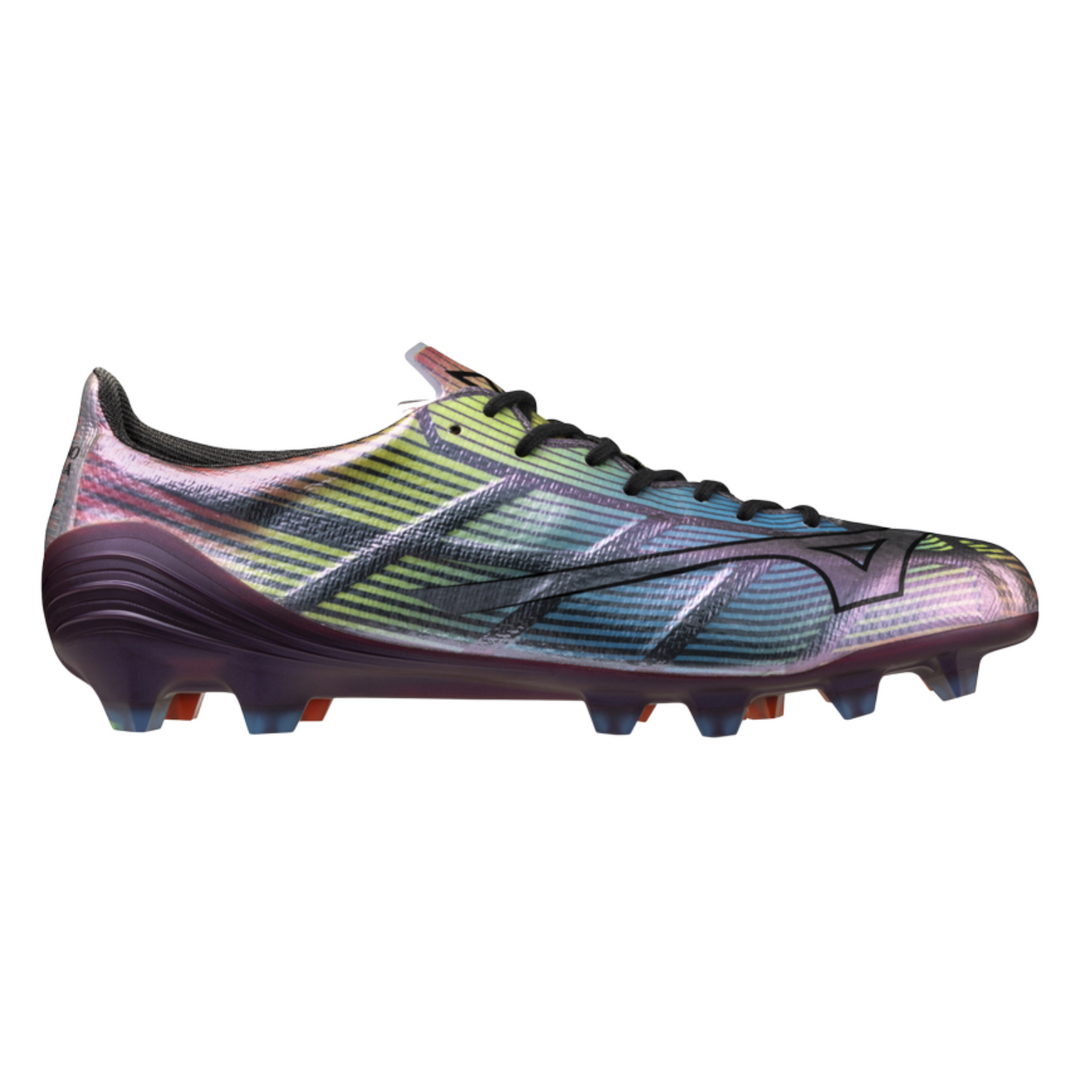 Mizuno α II Japan FG - Black/Galaxy Silver by Mizuno at NUMBER 10 - Buy Now!