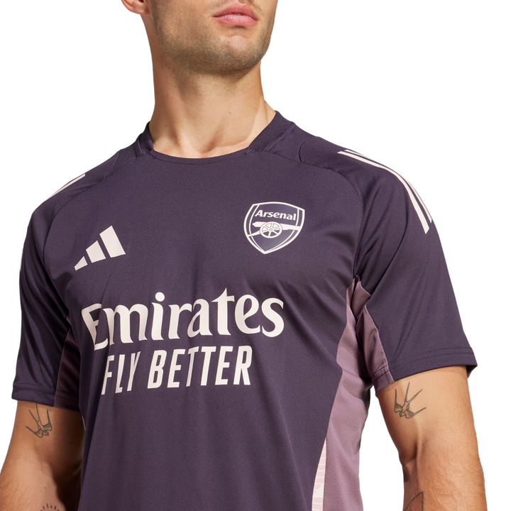 Arsenal Tiro Training Shirt 24/25 - Aurora Black by adidas at NUMBER 10 - Buy Now!