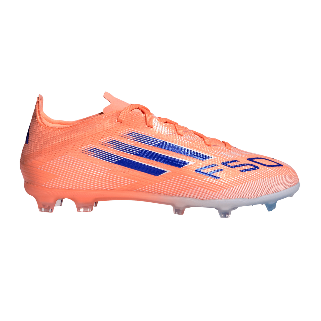 Kids F50 Elite FG - Beam Orange/Lucid Blue/Cloud White