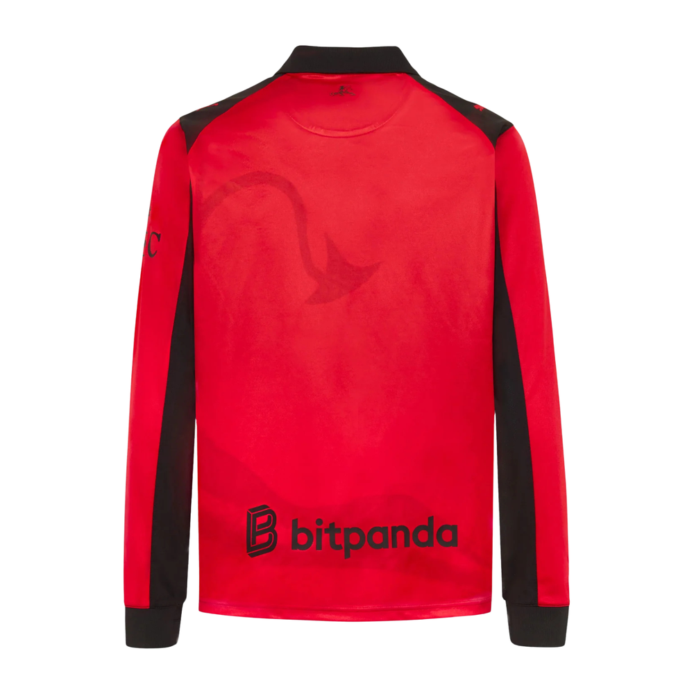 AC Milan x Slam Jam Red L/S Shirt 25/26 by Puma at NUMBER 10 - Buy Now!