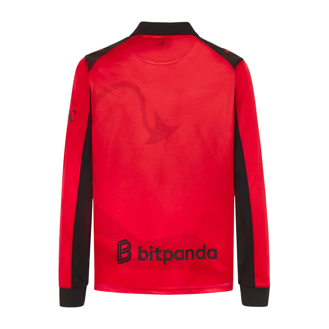 AC Milan x Slam Jam Red L/S Shirt 25/26 by Puma at NUMBER 10 - Buy Now!