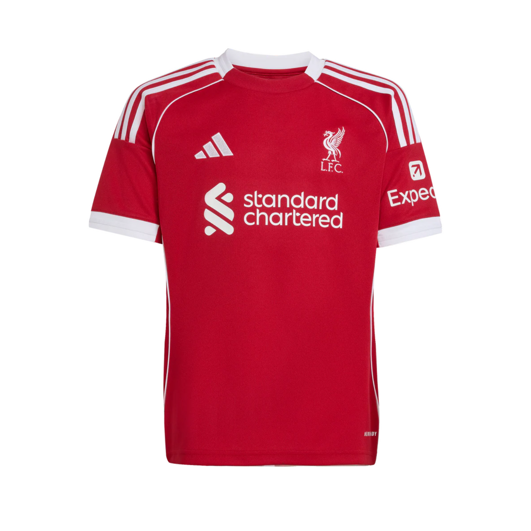 Liverpool Youth Home Shirt 25/26 by adidas at NUMBER 10 - Buy Now!
