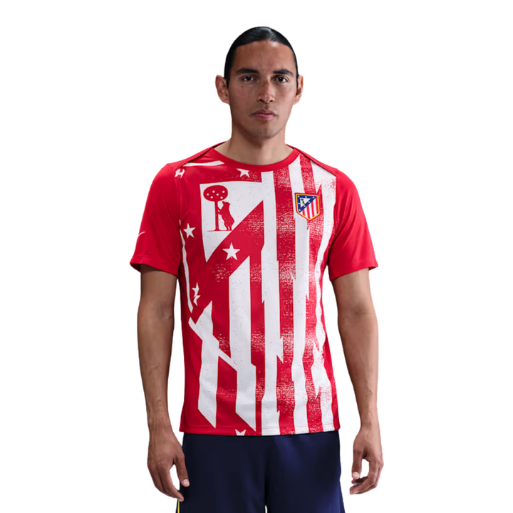 Atletico Madrid Home Pre-Match Shirt 25/26 by Nike at NUMBER 10 - Buy Now!