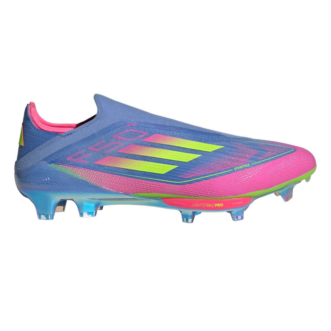 F50+ FG - Blue Fusion/Lucid Lemon/Lucid Pink by adidas at NUMBER 10 - Buy Now!