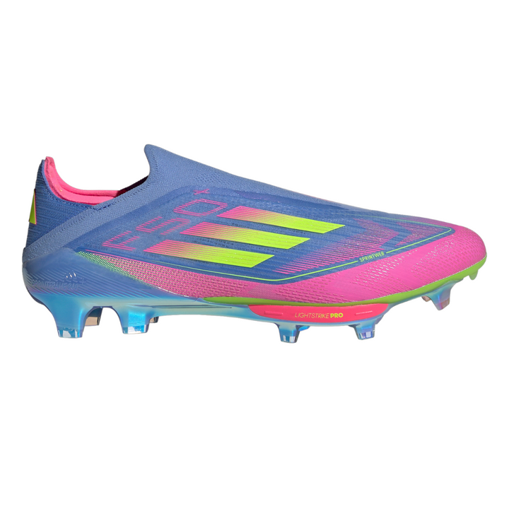 F50+ FG - Blue Fusion/Lucid Lemon/Lucid Pink by adidas at NUMBER 10 - Buy Now!