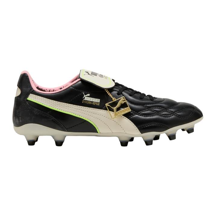 King Top X Mundial FG/AG - Black/White/Poison Pink by Puma at NUMBER 10 - Buy Now!