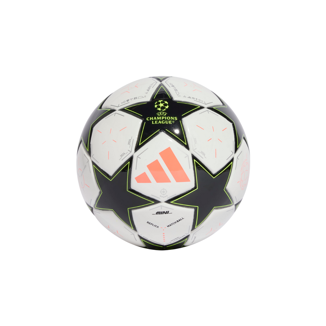 UCL 24/25 League Phase Mini Ball White/Black/Platinum Metallic