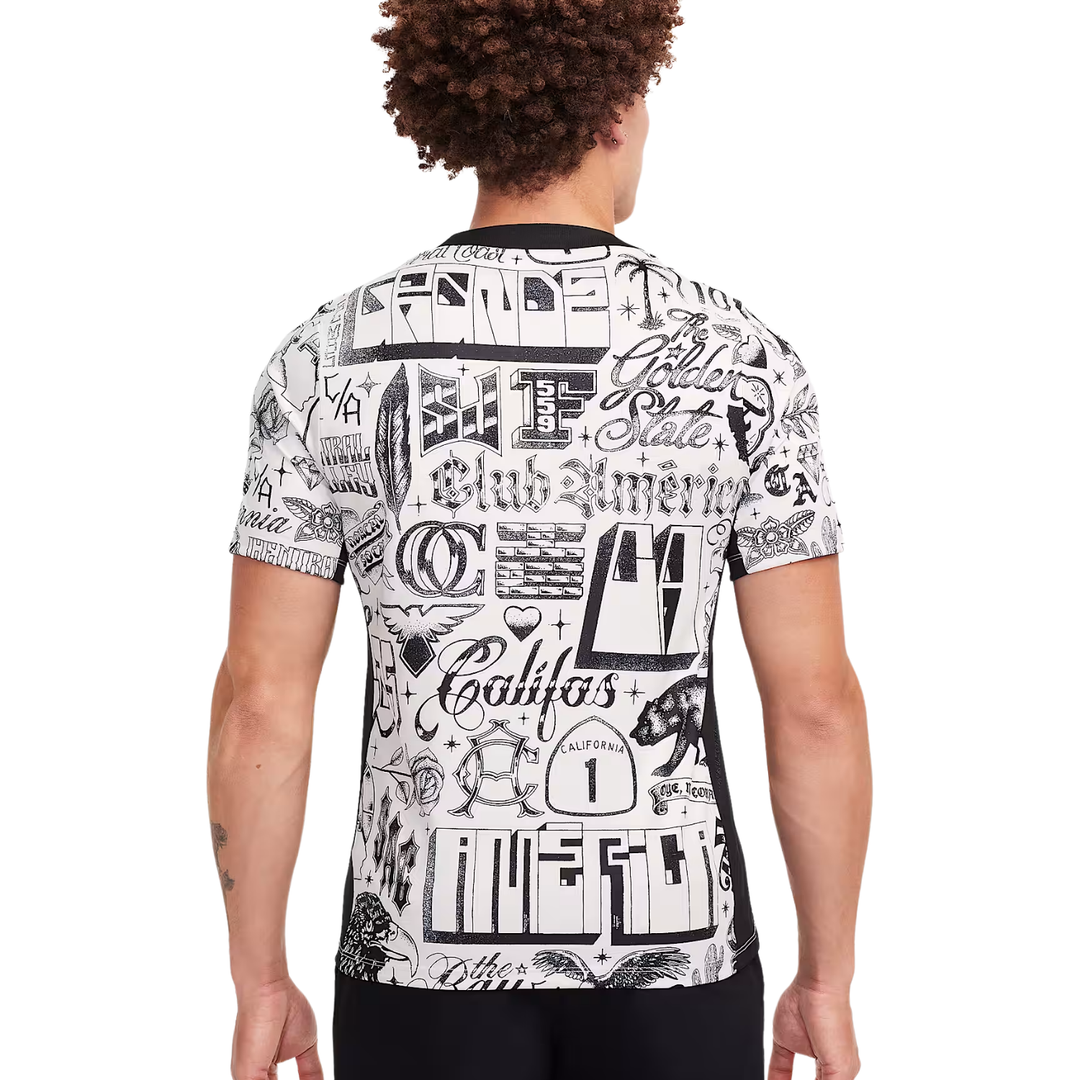 Club America SE Pre-Match Shirt - Light Orewood Brown/Black/Black by Nike at NUMBER 10 - Buy Now!