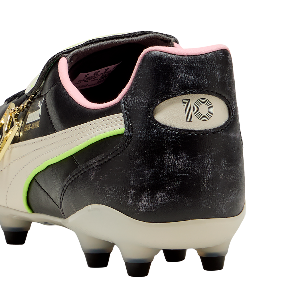 King Top X Mundial FG/AG - Black/White/Poison Pink by Puma at NUMBER 10 - Buy Now!