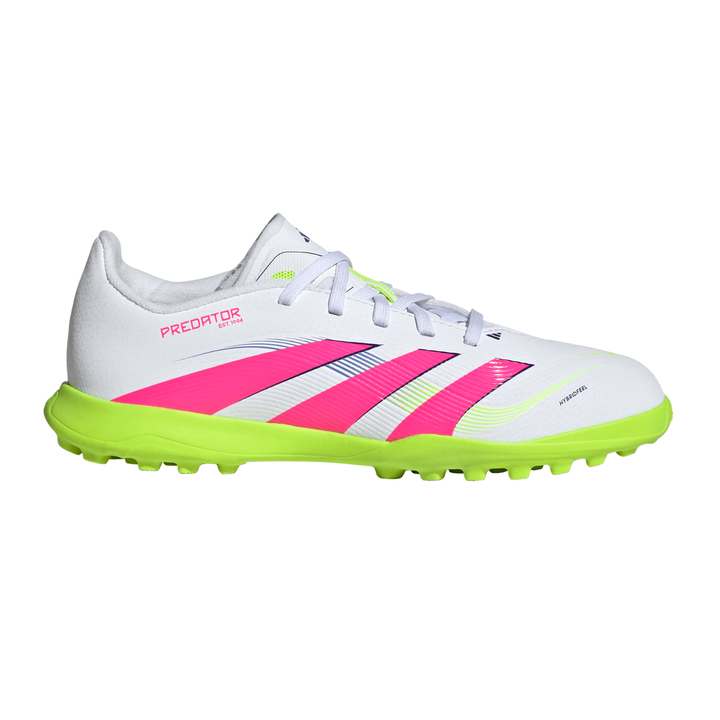 Kids Predator League TF - Cloud White/Lucid Pink/Lucid Lemon by adidas at NUMBER 10 - Buy Now!