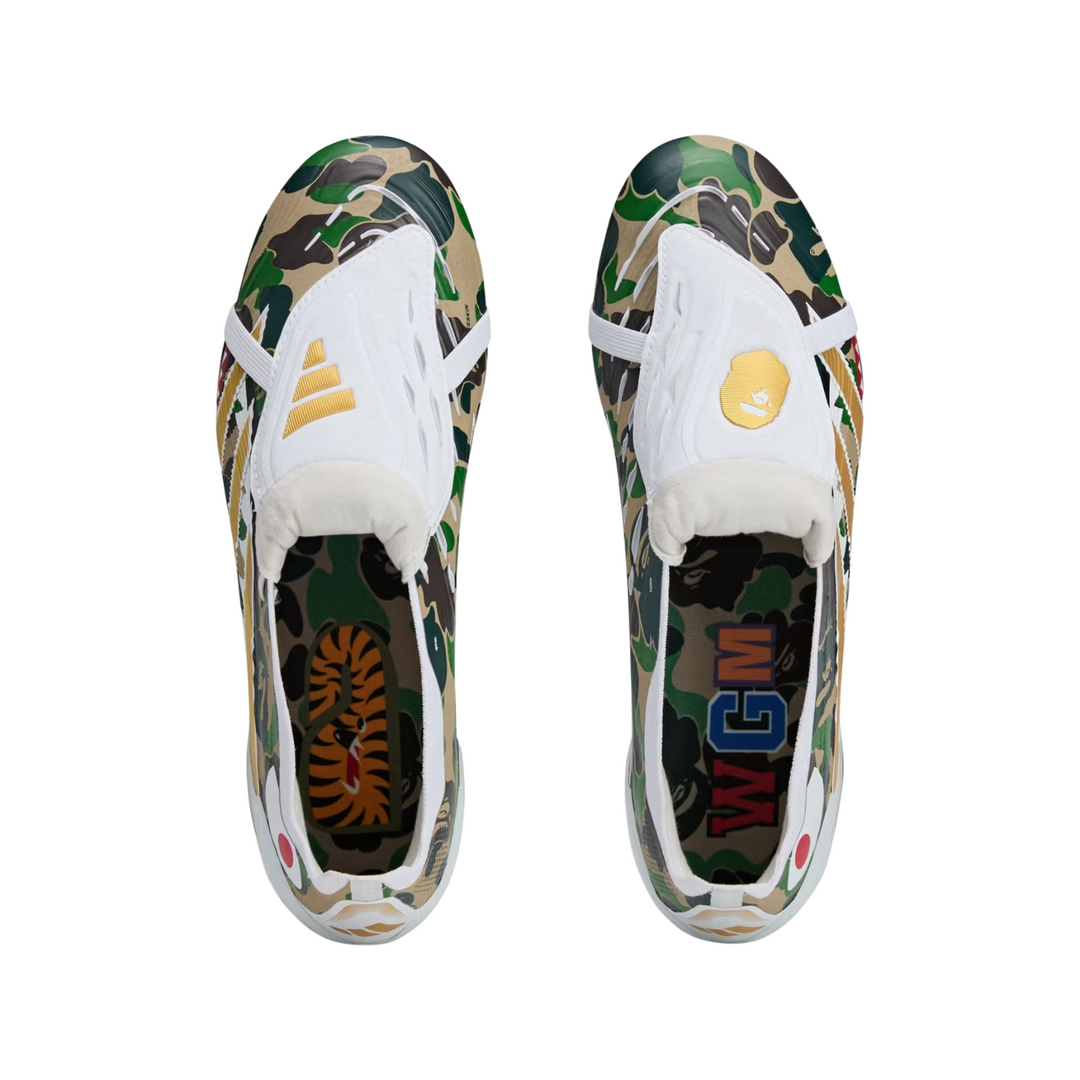 Predator X BAPE Elite FT FG - Hemp/Gold Metallic/White