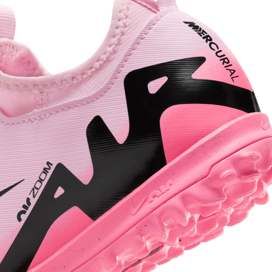 Jr Zoom Vapor 15 Academy TF - Pink Foam/Black - Nike - NUMBER 10